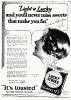 1929 Lucky Strike advertisement: Reach for a Lucky Instead of a Sweet