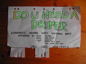 Do U Need A Drumer