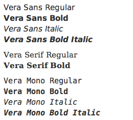 Vera sample